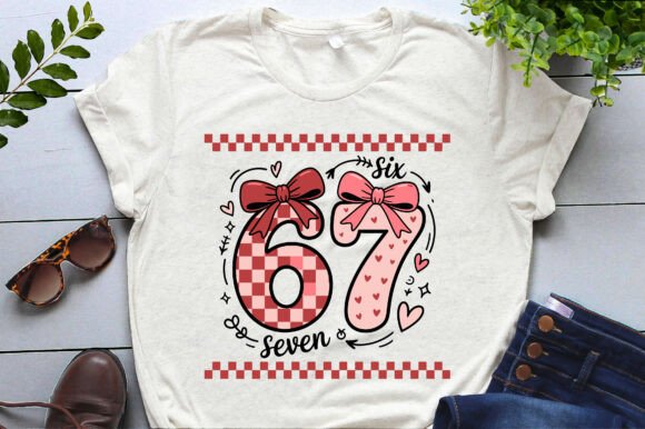 67 Six Seven Valentine Checkered Png Svg