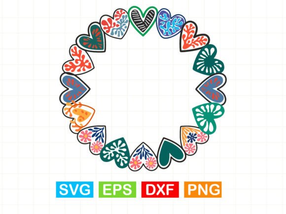 Abstract Floral Heart SVG Review