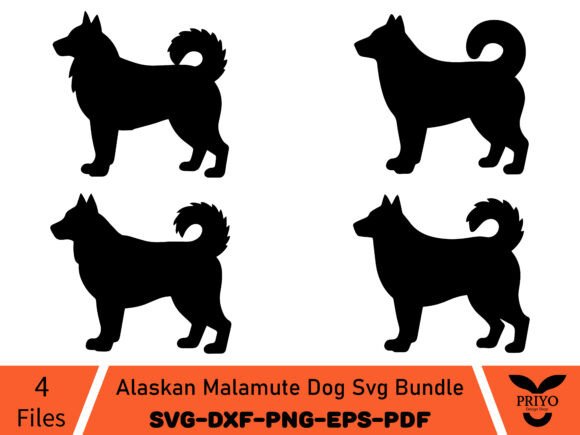 Alaskan Malamute Dog Svg Bundle