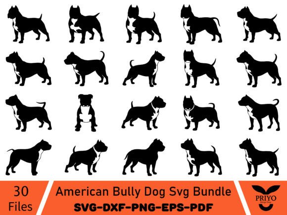 American Bully Dog Svg Bundle