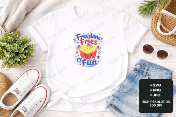 Freedom Fries Fun Party SVG Design