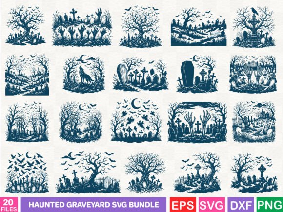 Haunted Graveyard SVG Bundle