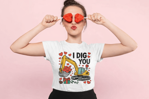 I Dig You Excavator Love SVG PNG