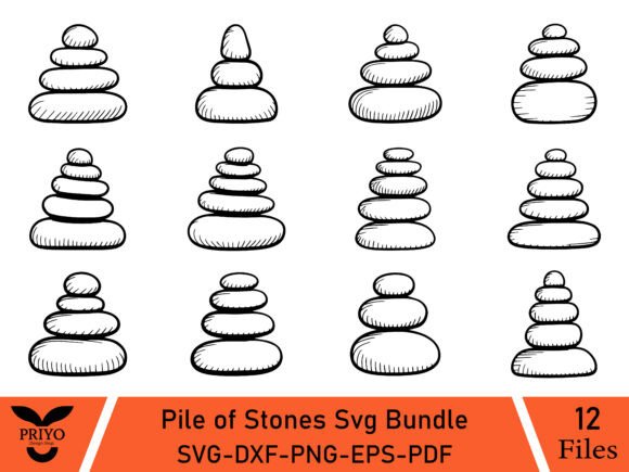Pile of Stones SVG Bundle
