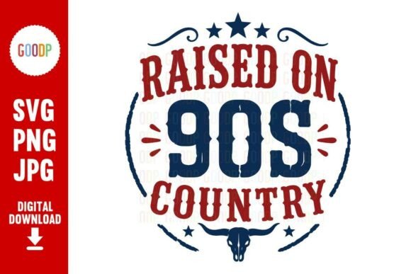 Raised on 90s Country Western SVG
