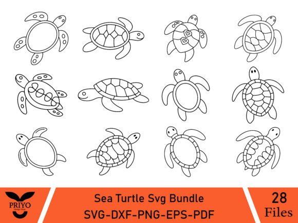 Sea Turtle SVG Bundle